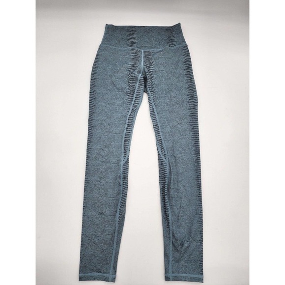 Zyia Active Blue Snakeskin Hi-rise Comfort Yoga Leggings Size 4 - Picture 2 of 8